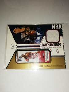 Steve Francis 2003-04 Fleer Authentix JSY