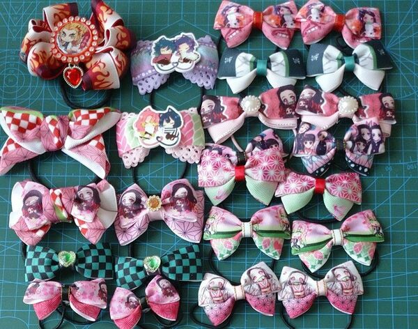 ヘアゴム ハンドメイド りぼん