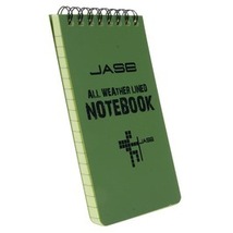 防水メモ帳 ALL WETHER NOTE BOOK サイズ約130×75mm 耐水ペーパー [ グリーン / JASE ]_画像4