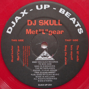 【12''】DJ SKULL - Met"L"gear【Djax-Up-Beats/1994年/赤ヴィニール盤】