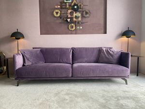 Stanza sofa 216cm/velvet(検ベルベットソファー,イタリアモダン,ミッドセンチュリー,babakagu,B&B,カッシーナ,アルフレックス等と好相性