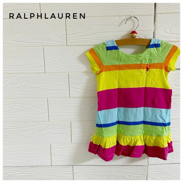 【極美品】RalphLauren ラルフローレン　ベビー　ワンピース　80