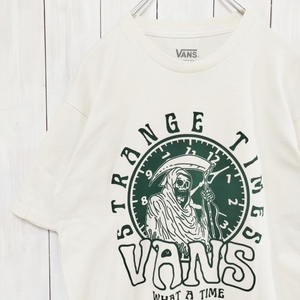 即決【新品】VANS　USバンズ　Tシャツ　アンティーク・ホワイト　M　★STRANGE TIMES