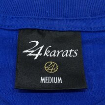 24karats 24カラッツ プリントデザイン Tシャツ M 青 ブルー 半袖 EXILE エグザイル ダンス 国内正規品 メンズ 紳士_画像3