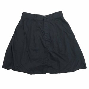 美品 ZUCCa ズッカ 変形デザイン キュロット パンツ S w70 黒 ブラック 日本製 ショートパンツ 個性派 国内正規品 レディース