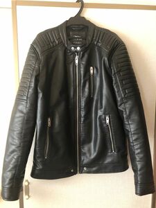 【ZARA 】ライダースジャケット　合皮 美品