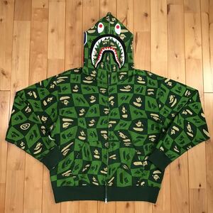 BAPE FACE LOGO シャーク パーカー Lサイズ a bathing ape shark full zip hoodie エイプ ベイプ アベイシングエイプ az1