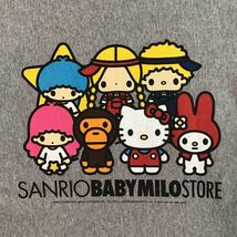 サンリオ × BAPE マイロ 長袖スウェット Sサイズ a bathing ape SANRIO MILO エイプ ベイプ アベイシングエイプ NIGO kitty キティ w64_画像2