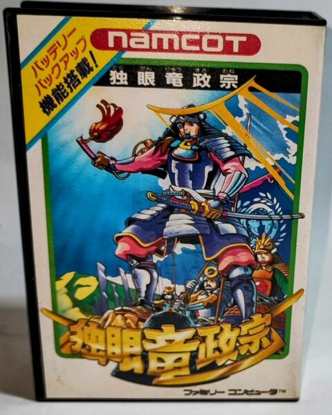 ナムコ 独眼竜政宗 namco ファミコン FC 歴史シミュレーション 箱、説明書あり