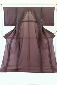 [ kimono fi] undecorated fabric two -ply . manner through . light brown group tall size length 171cm silk pretty stylish brand new 13649