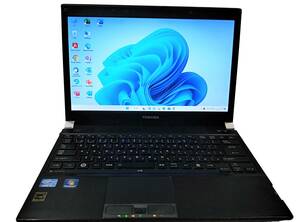 ★【驚速Toshiba R731/C i5-2520M 2.5GHz x4+4GB+SSD:120GB 13.3インチノートPC】Win11+Office2021 Pro/USB3.0/HDMI■D052007