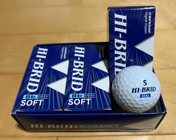 ゴルフボール　HI-BRID BB SOFT 6個セット　ダンロップ