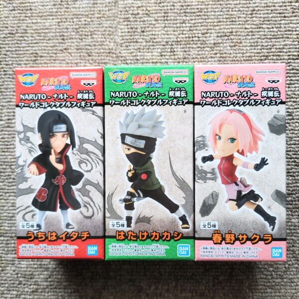 【新品】NARUTO疾風伝 20thアニバーサリー ワールドコレクタブル (うちはイタチ・はたけカカシ・春野サクラ)