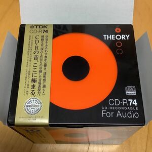  new goods unopened TDK CD-R music for THEORY theory 74 minute (CD-RTH74N) 10 pieces set 