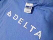 希少 非売品 デルタ航空 DELTA THE ON-TIME MACHINE 海外旅行 飛行機 Tシャツ 2XLサイズ_画像3