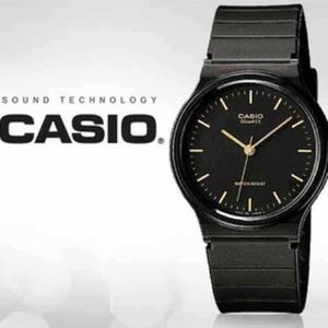 【CASIO】チープカシオ 腕時計 1E ブラック×ゴールド/アナログ/カシオ/スタンダード/クオーツ/チプカシ/ウォッチ/ユニセックス/防水/新品/