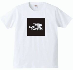 【送料無料】【新品】THE DARTH FACE Tシャツ パロディ おもしろ プレゼント 父の日 メンズ 白 3XLサイズ