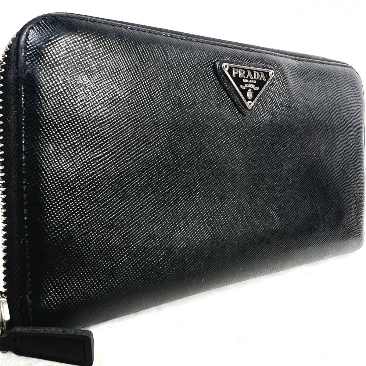 ヤフオク! -「prada(プラダ)☆サフィアーノ三角ロゴファスナー長財布