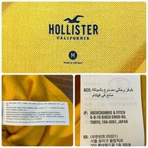 K861 メンズ Tシャツ HOLLISTER ホリスター 長袖 ロンT サーマル イエロー 黄 刺繍 / M 全国一律送料520円_画像2