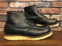 E004 メンズブーツ REDWING 8179 CLASSIC MOC TOE レッドウイング モックトゥ 人気 おしゃれ アメカジ 定番 黒 ブラック/ 27.5cm_画像3