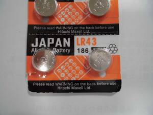 **2 piece (1 sheets )*mak cell battery LR43 186 addition have B* postage 63 jpy *