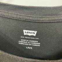 Levi's リーバイス ビッグ ロゴ プリント デザイン 半袖 クルーネック 天竺 Tシャツ 古着_画像9