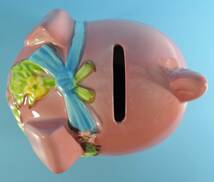 ☆Y04　昭和レトロ■加藤工芸　PIGGY　BANK　ピギーバンク　子豚の貯金箱■未使用_画像8