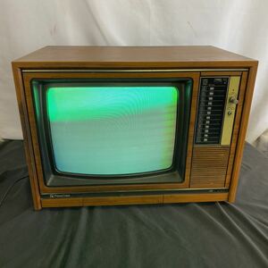 ◆昭和レトロ national/ナショナル カラーテレビ TH18-E56 IC・トランジスタ式 77年製7-12月期 アンティーク コレクション 89-93