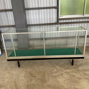 * large glass showcase ho ksei aluminium approximately W181×H90×D47cm display case storage shelves cabinet business use store articles Aichi prefecture direct receipt limitation 