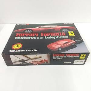 923【未使用品】フェラーリ テスタロッサ 電話機　YUPITERU Ferrari Formula testarossa telephone YE-F113