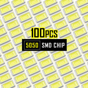 LEDチップ SMD 5730 ホワイト 白発光 100個 打ち替え 打ち換え DIY 自作 エアコンパネル メーターパネル スイッチ
