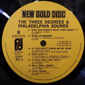 LP レコード THE THREE DEGREES & PHILADELPHIA SOUNDS スリー ディグリーズ & フィラデルフィア サウンド 【VG+】 D11169Uの画像3