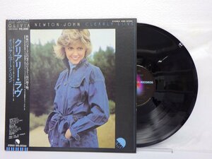 LP レコード 帯 OLIVIA NEWTON JOHN オリビア ニュートン ジョン CLEARLY LOVE クリアリー ラヴ 【E-】 E4706M