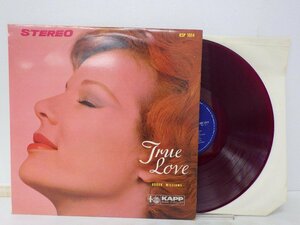 LP レコード 赤盤 ROGER WILLIAMS ロジャー ウィリアムス TRUE LOVE ロマンティック ピアノ アルバム 【E-】 D11364H