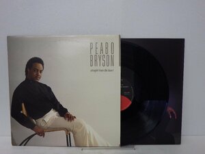 LP レコード PEABO BRYSON ピーボ ブライソン STRAIGHT FROM THE HEART ストレート フロム ザ ハート 【E+】E5755Y