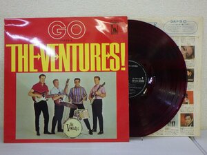 LP レコード 赤盤 The Ventures ベンチャーズ GO WITH THE VENTURES ゴー ウィズ ザ ベンチャーズ 【E-】 E5497W