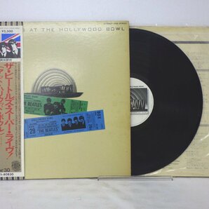 LP レコード 帯 THE BEATLES ザ ビートルズ THE BEATLES AT THE HOLLYWOOD BOWL 【E+】D11924Yの画像1