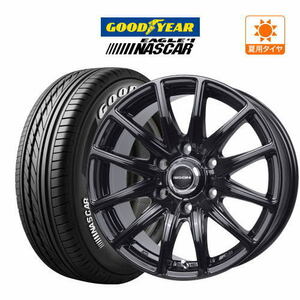 200系 ハイエース ホイール 4本セット ホットスタッフ バイソン BN-01 グッドイヤー NASCAR (ナスカー) 195/80R15