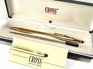CROSS クロス クラシックセンチュリー 14金張 旧ロゴ ボールペン 刻印有り 純正リフィル付