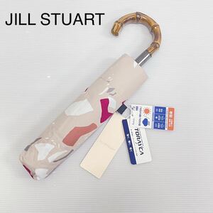 new goods 52224 Jill Stuart JILL STUART* light pink total print shade *..*UV with function . rain combined use folding parasol umbrella shade large size 