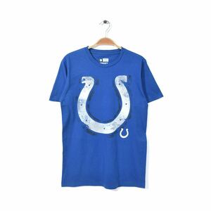【送料無料】NFL インディアナポリスコルツ Tシャツ 青 ブルー Indianapolis Colts サイズM 古着 @BZ0042
