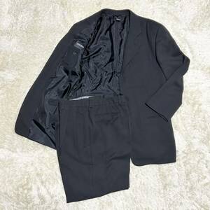 GIORGIO ARMANIjoru geo Armani костюм выставить шелк . чёрный бирка 48 размер 