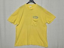 【'82 Stedman HI CRU】ステッドマン ポケット Tシャツ バックプリント ヴィンテージ XL SAN ONOFRE BY THE SEA サーフ_画像2
