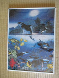 Art hand Auction Christian Riese Lassen Puzzle Fertig mit Rahmen Delphin Christian Riese Lassen, Spielzeug, Spiel, Puzzle, Puzzle