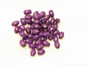  wood beads approximately 6x4mm oval * purple approximately 150 piece 71-PP(B)