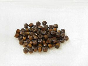  дерево бисер примерно 4x3mm flat круг шар *L Brown 200 шт 51-LB(A)