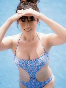 [ free shipping * anonymity shipping ] the first version * with belt *** Fukada Kyouko * photoalbum [Blue Palpitation]② swimsuit full load ** now . most beautiful!! pressure volume. body.#.. company 
