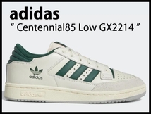 送無 新品 adidas アディダス 22AW GX2214 Centennial センテニアル 85 ロー スエード レザー スニーカー バスケット シューズ 緑 28.5 ⑤_画像2