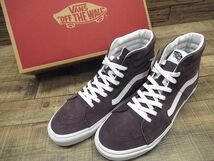 送無 新品 VANS バンズ ヴァンズ 限定モデル SK8-HI PIG SUEDE スケートハイ ピッグ スエード レザー ハイトップ スニーカー Wine 29.0 ①_画像7