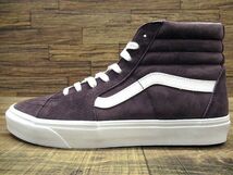 送無 新品 VANS バンズ ヴァンズ 限定モデル SK8-HI PIG SUEDE スケートハイ ピッグ スエード レザー ハイトップ スニーカー Wine 29.0 ①_画像3